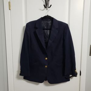 AQUASCUTUM LONDON Navy 100% Pure Virgin Wool Blazer